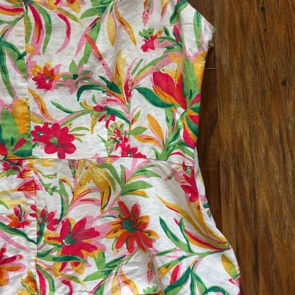 J. Crew Linen Blend Sleeveless Blouse - Picture 2 of 10